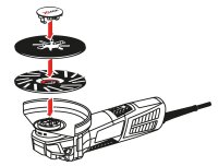 Kletthaftteller BOSCH® mit Center PIN und X - Lock Aufnahme Ø 125 mm