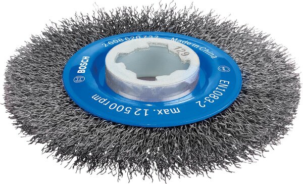Rundbürste BOSCH® mit X - Lock Aufnahme Ø 115 mm 0,3 mm Stahldraht