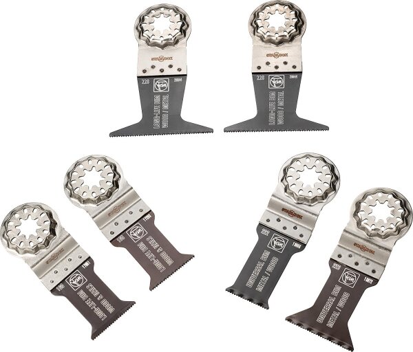 Tauchsägeblätter-Set FEIN 6-teilig Best of E-Cut Starlock Holz und Metall