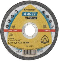 Trennscheibe KLINGSPOR A 46 TZ SPECIAL INOX 125 x 1,6 x...
