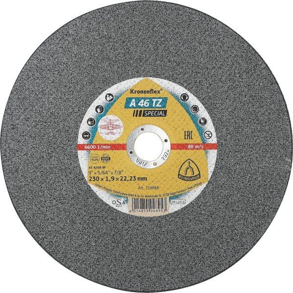 Trennscheibe KLINGSPOR A 46 TZ SPECIAL INOX 230 x 1,9 x 22,23 mm