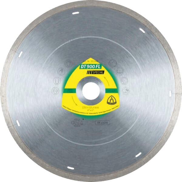 Diamanttrennscheibe KLINGSPOR 230x22,23mm geschl. Rand mit Laserschlitzen