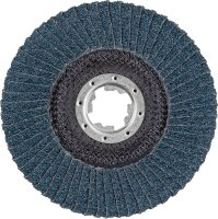 Lamellenschleifteller PFERD Ø 125 x 14mm X-Lock K40 für Stahl, Edelstahl