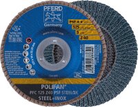 Lamellenschleifteller PFERD Ø 125 x 22,23mm K60,...