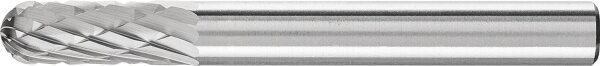 Hartmetallfräser PFERD zylindrisch Kugelkopf, Zahnung 3 Ø 6,0mm, Schaft:6mm, L: 55mm