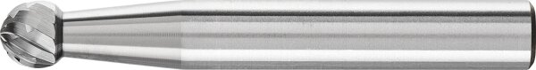 Hartmetallfräser PFERD Kugelform, Zahnung 3 Ø 6,0mm, Schaft:6mm, L: 45mm