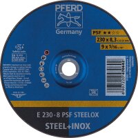 Schruppscheibe PFERD Ø 125 x 4,1 x 22,23mm für Stahl, Edelstahl