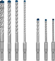 Hammerbohrer-Set BOSCH Expert 7X 7-teilig, 4-Schneider...
