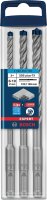 Hammerbohrer-Set BOSCH Expert 7X 3-teilig, 4-Schneider...