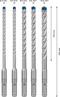 Hammerbohrer-Set BOSCH Expert 7X 5-teilig, 4-Schneider...