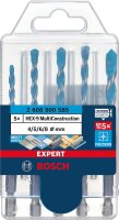 Mehrzweckbohrer-Set BOSCH 5-teilig Expert MultiContruction Ø 4/5/6/6/8 mm mit 1/4" Sechskantaufnahme