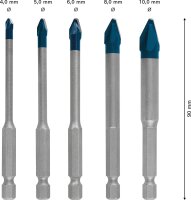 Fliesenbohrer-Set BOSCH 5-teilig HardCeramic Ø...