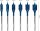 Flachfräsbohrer BOSCH 6-teilig Expert SELFCUT Ø 14/16/18/20/22/24mm, Länge 152 mm mit 1/4" Sechskantaufnahme