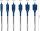 Flachfräsbohrer BOSCH 6-teilig Expert SELFCUT Ø 13/16/19/20/22/25mm, Länge 152 mm mit 1/4" Sechskantaufnahme