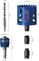 Lochsägen-Set BOSCH Expert 5-teilig, Ø 68mm,...