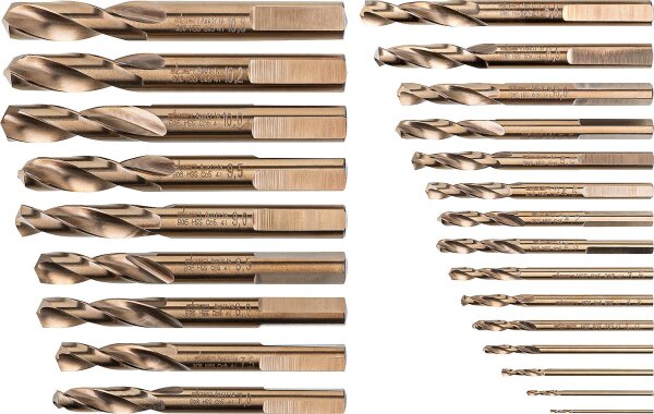 HSS-Co Spiralbohrer-Set ALPEN 24-teilig DIN 1897 PZ extra kurz