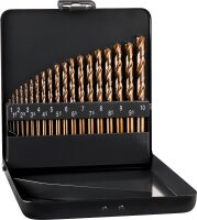 HSS-Co Spiralbohrer-Set ALPEN 19-teilig DIN 338 RN