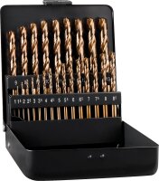 HSS-Co Spiralbohrer-Set ALPEN 19-teilig DIN 338 RN