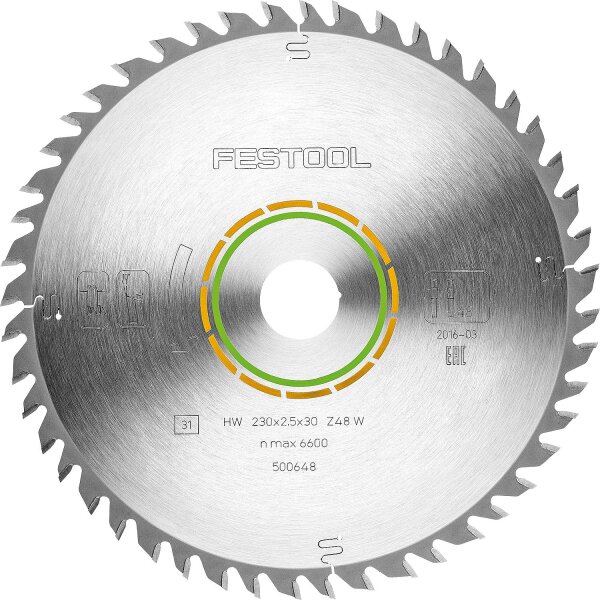 Kreissägeblatt Festool 230 x 30 x 2,5 mm, 48 Zähne