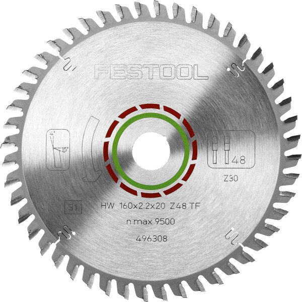 Kreissägeblatt für Laminatboden und Mineralwerkstoffe 160 x 20 x 2,2 mm, 48 Zähne