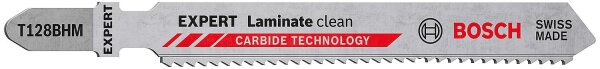 Stichsägeblätter BOSCH® EXPERT T128BHM Länge 92 mm, für Laminatboden VPE 3 Stück
