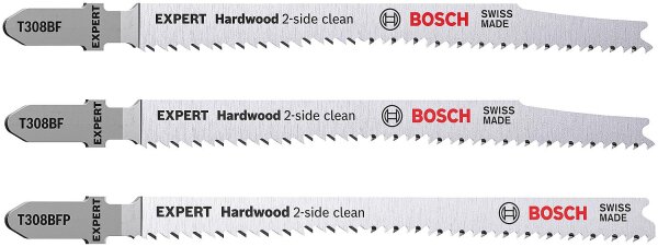 Stichsägeblätter-Set BOSCH® EXPERT   für Kunststoffbeschichtete Platten 3-teilig