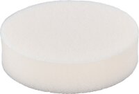 Feinporiger Polierschwamm mit Klettaufnahme, weiß,...