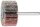 Fächerschleifer Pferd F, Ø 40 x 20 mm, Schaft-Ø 6 mm, Körnung A 80
