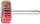 Fächerschleifer Pferd F, Ø 30 x 10 mm, Schaft-Ø 6 mm, Körnung A 60