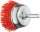 Topfbürste Pferd TBU ungezopft, Ø 50 mm, Schaft-Ø 6 mm, Kunststoff Ø 1,27 mm, Korn 80