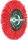 Rundbürste, Ø 100 mm, Schaft-Ø 6 mm, Kunststoff Ø 1,27, Korn 80