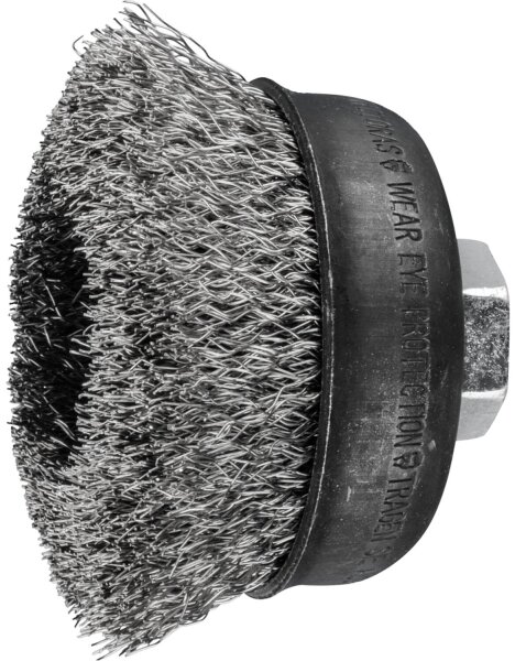 Topfbürste Pferd TBU ungezopft, Ø 75, M14 Edelstahldraht Ø 0,30