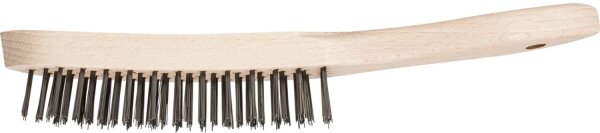 Drahtbürste Pferd HBU ungezopft, Stahldraht Ø 0,35 mm, 5-reihig