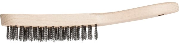 Drahtbürste Pferd HBU, Edelstahldraht Ø 0,30 mm, 3-reihig
