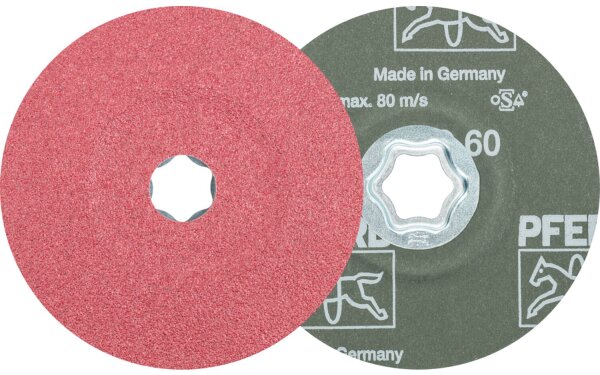 Fiberscheibe Pferd COMBICLICK, Ø 125 mm, Körnung CO60