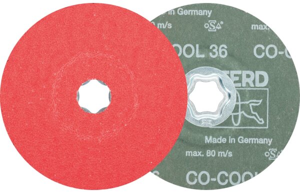 Fiberscheibe Pferd COMBICLICK, Ø 125 mm, Körnung CO-COOL36