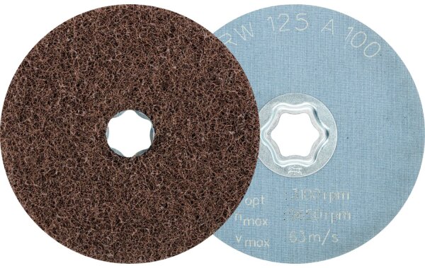 Vliesscheibe Pferd COMBICLICK, Ø 125 mm, Körnung A100