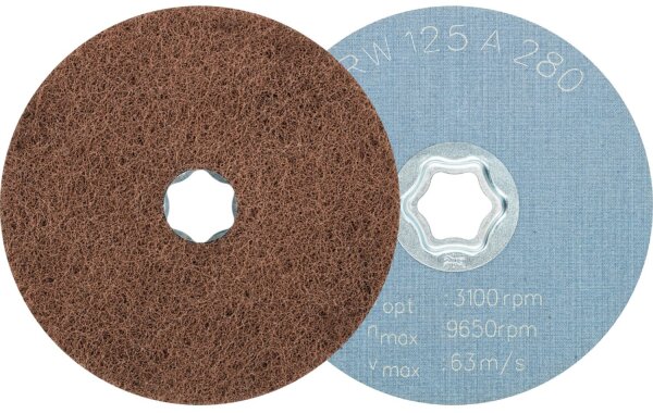 Vliesscheibe Pferd COMBICLICK, Ø 125 mm, Körnung A280