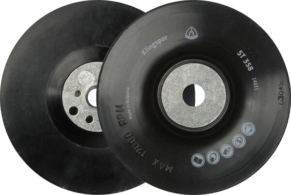 Stützteller Klingspor ST358A, glatt/flexibel, M 14, Ø 125 mm