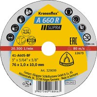 Mini-Trennscheibe KLINGSPOR A 660 R SUPRA 76 x 1,6 x 10 mm