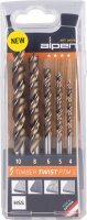 Holzspiralbohrer-Set Alpen Timber Twist HSS, 5-teilig,...