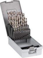 Holzspiralbohrer-Set Alpen Timber Twist HSS, 25-teilig,...