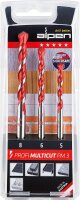 Mehrzweckbohrer-Set Alpen, 3-teilig, Ø 5/6/8 mm