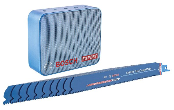 Aktionsset Säbelsägeblatt BOSCH Expert S1155CHC für Metall VPE=10 Stück, mit JBL Musikbox