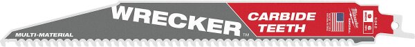 Säbelsägeblatt Milwaukee THE WRECKER, Länge 230 mm,  VPE 1 Stück, für Holz mit Nägel, Metall
