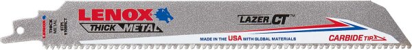 Säbelsägeblatt Lenox LAZER CT™ Länge 229 mm, 8 TPI,  VPE 1 Stück