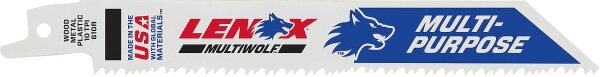 Säbelsägeblätter Lenox MULTIWOLF™ WAVE EDGE™, Länge 152 mm, 10 TPI, VPE 5 Stück