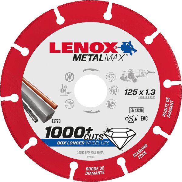 Diamanttrennscheibe Lenox 125 x 22,23 x 1,3 mm