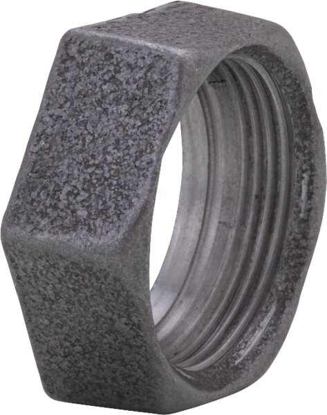 Überwurfmutter DN40(11/2") schwarz, für DN25(1") Umwälzpumpen