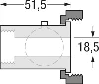 Absperrkugelhahn Mini Pump 1" x 1 1/2"
